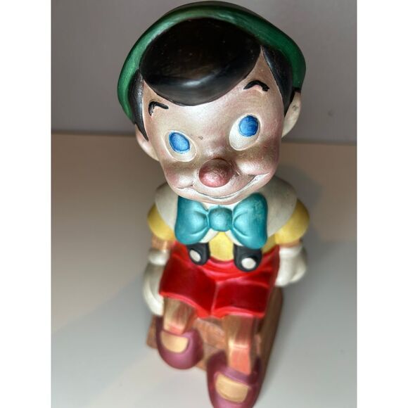 Vintage Pinocchio Ceramic Figurine Disney Collectible Decorative Statue 9'' - Picture 5 of 5
